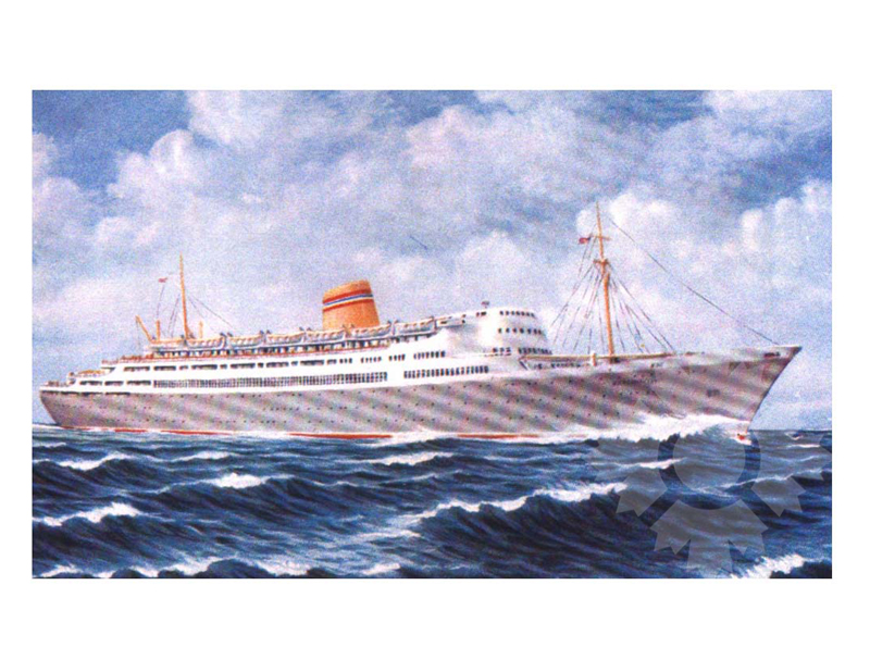 Colored photo of the ship Bergensfjord II (MS)