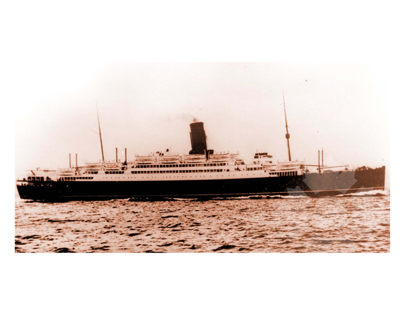 Colored photo of the ship California (RMS)
