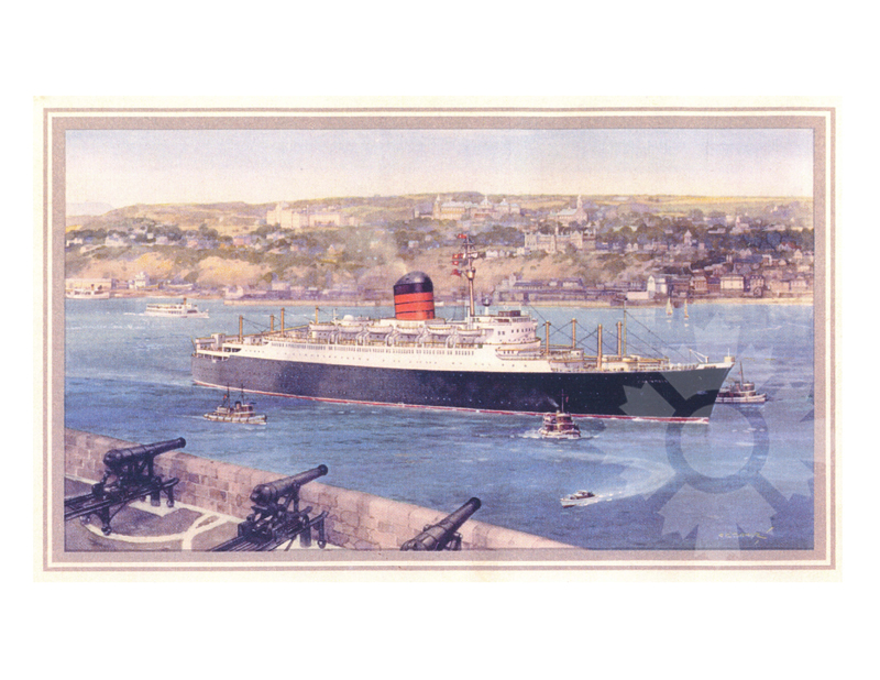 Colored photo of ship Carinthia III C (RMS)
