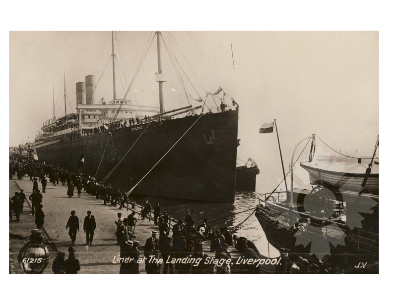 Black and white photo of the ship Celtic