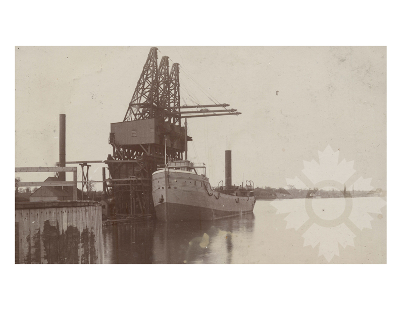 Black and white photo of the ship Henry B Hall (SS) (1906-1922)