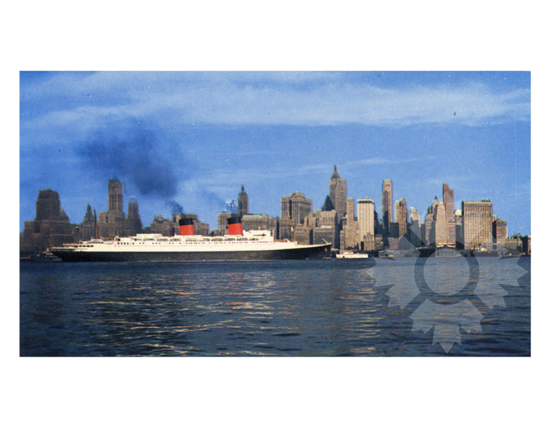 Colored photo of ship Ile de france (SS) (1926-1959)