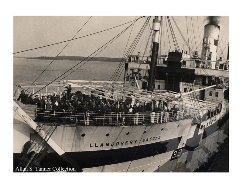 Black and white photo of the ship llandovery castle (HMHS) (1925-1952) WWII