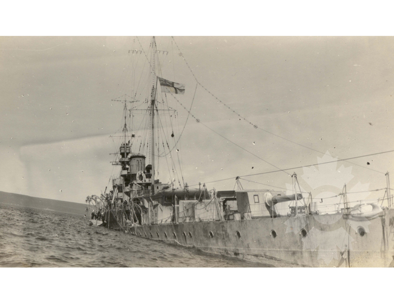 Black and white photo of the ship Raleigh (RMS) (1919-1922)