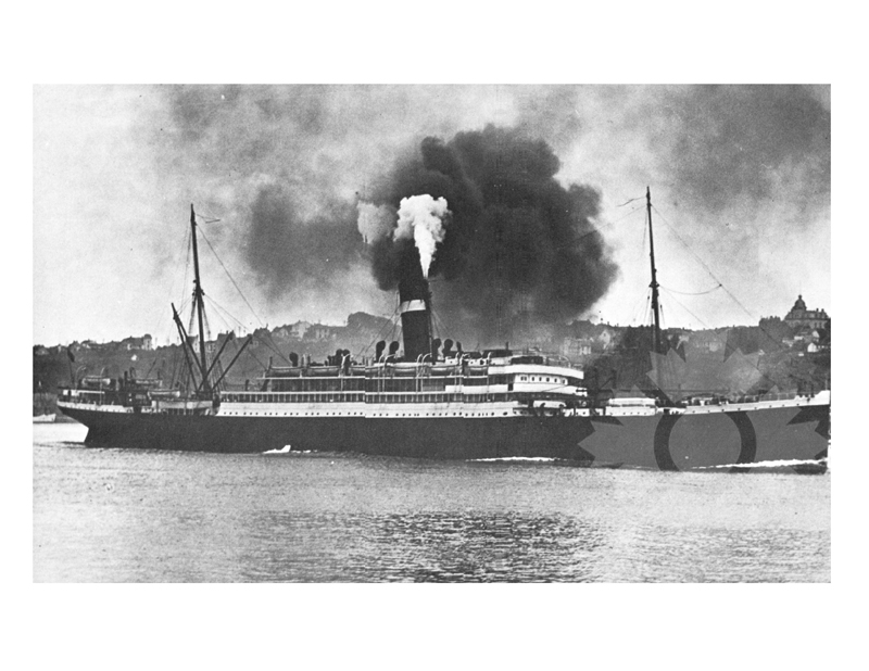Black and White photo of ship Virginian (RMS) (1904-1919)