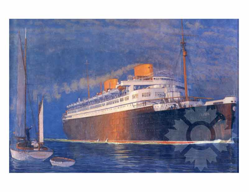 Colored photo of ship Europa II (SS) (1965-1981)