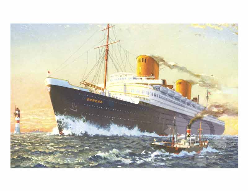 Colored photo of the ship Europa II (SS) (1965-1981)