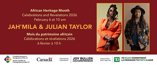 Event information beside photographs of a Jamaican female singer wearing an orange suit and sunglasses and a Black male singer with long dreadlocks and a wide brimmed hat.