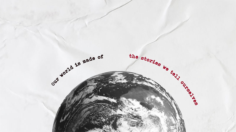 Image resembling a wrinkled piece of paper, with half a globe on it.