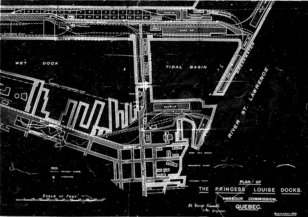 Archival blueprint.