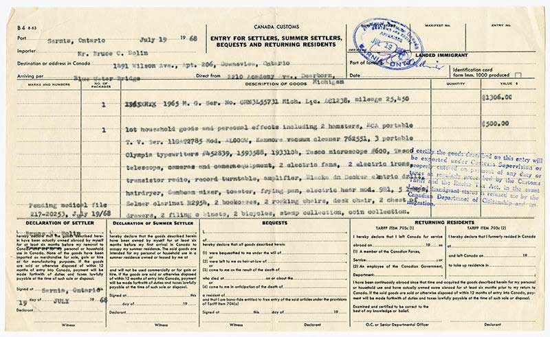 Old yellow document.