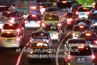 A busy highway.