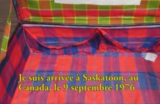 Beautiful coloured gingham patterns line the inside of a suitcase.