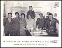 Older group photo with eight family members.