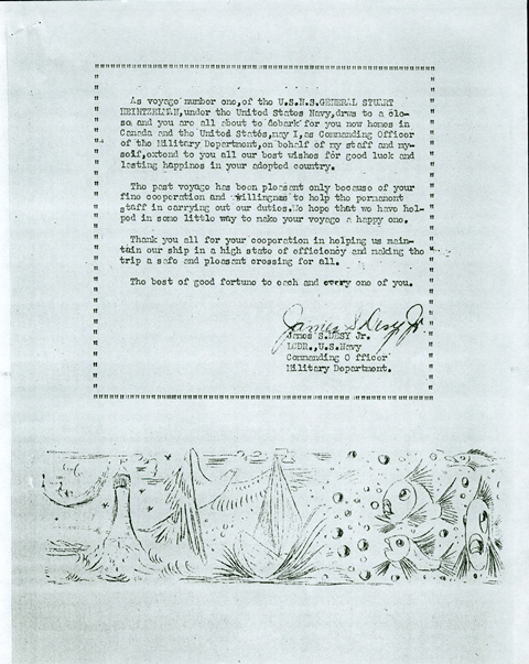 Old piece of paper with typing on it, type font too small to read.