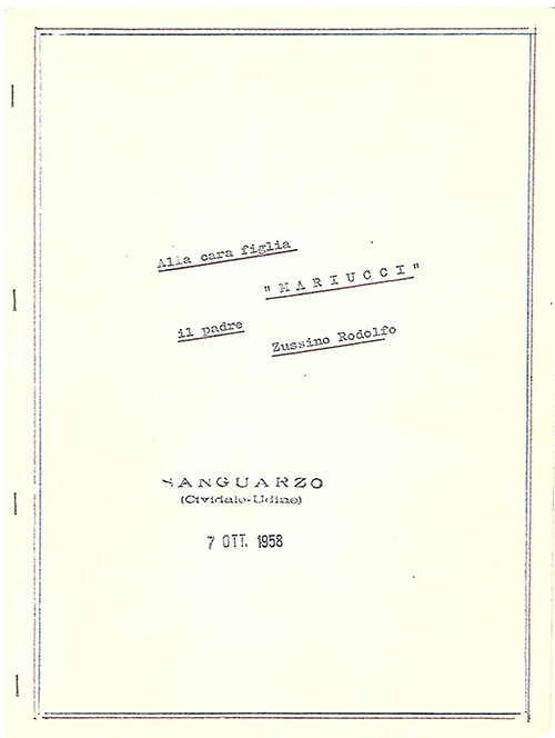 White page with black lines border with four stapler and couple of stamps with date.