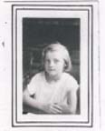 Portrait of Margaret as a child, in white dress.